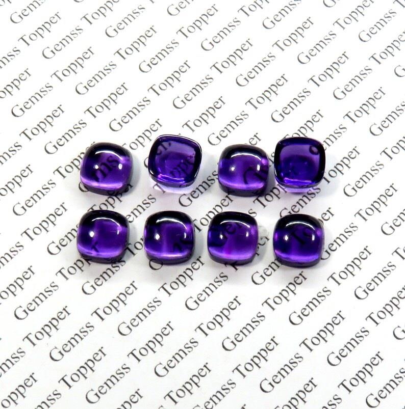 Amethyst 10x10 mm Cushion Cabochon